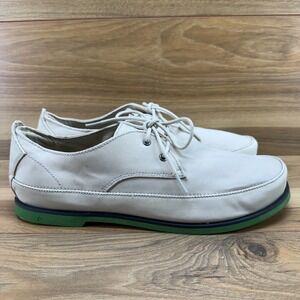 Olukai Honolulu Lace Mesh Mens 10 Cream Lace Up Loafers Casual